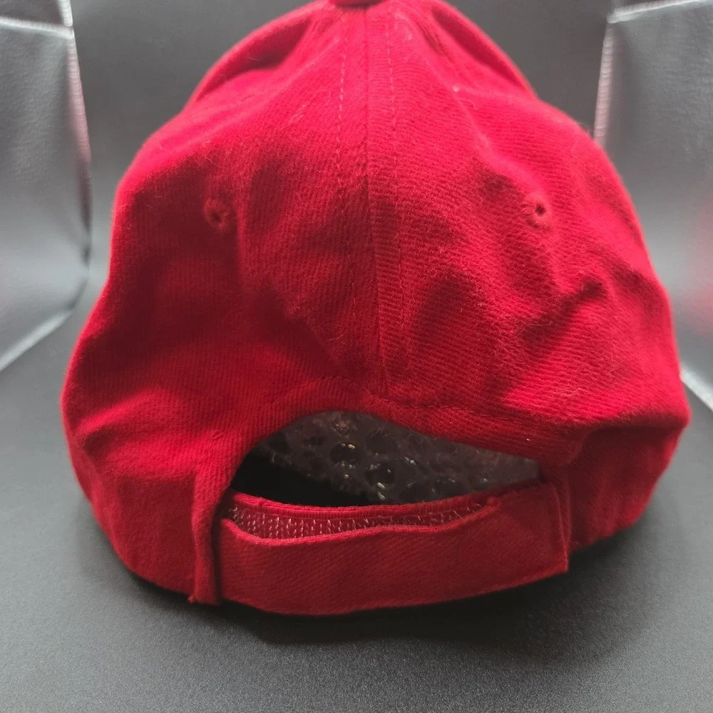 Russell Athletic Ole Miss Rebels NCAA Hat Cap Mens OSFM Red Embroidered Adjbl